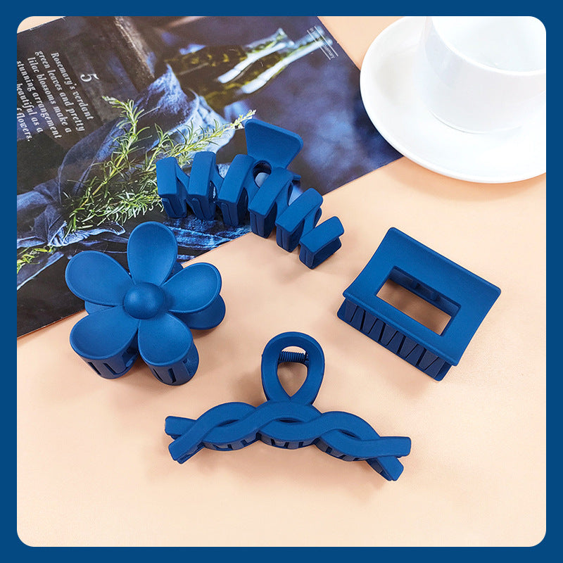 Wholesale Blue Plastic Hair Clips